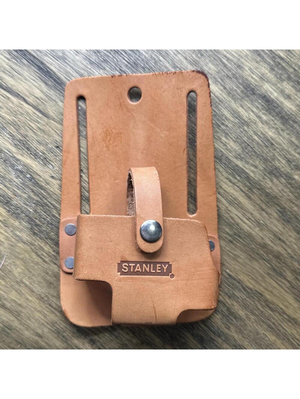 Stanley Leather Measuring Tape Holder Holster For Tool Belt NOS New Old Stock - Picture 1 of 2